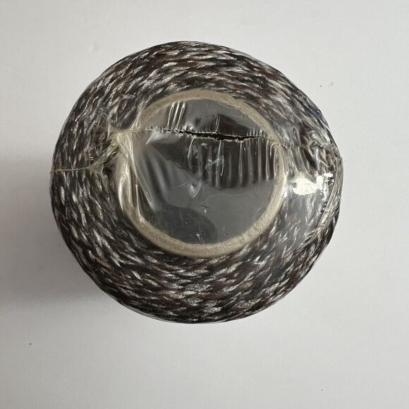 Vintage Florida Macrame Olefin Fiber Cord 4mm 100yds 300ft Herculon Brown Black - Picture 7 of 7